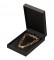 "Safari" Medium Necklace Box in Red-Stitched Onyx