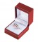 "Designer" Ring Slot Box in Coral & Diamond (2-Pc. Packer)
