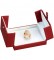 "Designer" 2-Door Ring Clip Box in Coral & Diamond (2-Pc. Packer)