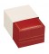 "Designer" Ring Slot Box in Coral & Diamond (Case/144 in 1-Pc. Slip)