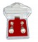 "Crystal Acrylics" Drop Earring Box in Ruby