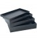 Full-Size Plastic Utility Trays in Black, 14.75" L x 8.25" W