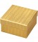 Cotton-Filled Gift Box in Gold Foil, 3.75 x 3.75 x 2
