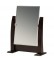Adjustable Wood-Framed Mirrors in Walnut, 10.5" L x 4.25" W