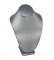 Standing Bust Displays in Steel Gray, 7.5" L x 5.13" W