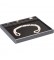 Stackable Utility Trays w/Slot for Rings or Bangles in Steel Gray & Onyx, 10.5" L x 8.63" W