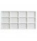 12-Compartment Inserts for Full-Size Utility Trays in White, 14.13" L x 7.63" W