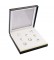 Set of 8 Large Fancy White Genuine Cubic Zirconia in Case (250 Ct. Weight)
