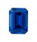 Emerald Cut Synthetic Sapphire