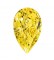 Pear Shape Synthetic Yellow Topaz