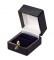 "Heirloom" Leatherette Square Ring Slot Box in Assorted Colors