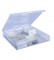 3-Section Acrylic Parcel Boxes w/Locking Lids and Adjustable Dividers