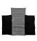Combination Jewelry Rolls in Black-on-Gray Velour, 4.5 x 6.5 in.
