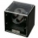 Diplomat Double (2) Watch Winder - Black Wood Finish - Carbon Fiber Pattern & Red Accents Interior