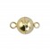 Magnetic Clasps - Round Gold Plated 6pc