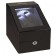 Diplomat LED Lit Double (2) Watch Winder - Black Ebony Wood / Storage for 3 Additional Watches